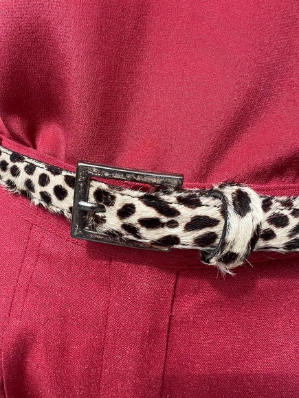 Banana Republic Cheetah Print Skinny Leather Belt - Picture 6 of 6